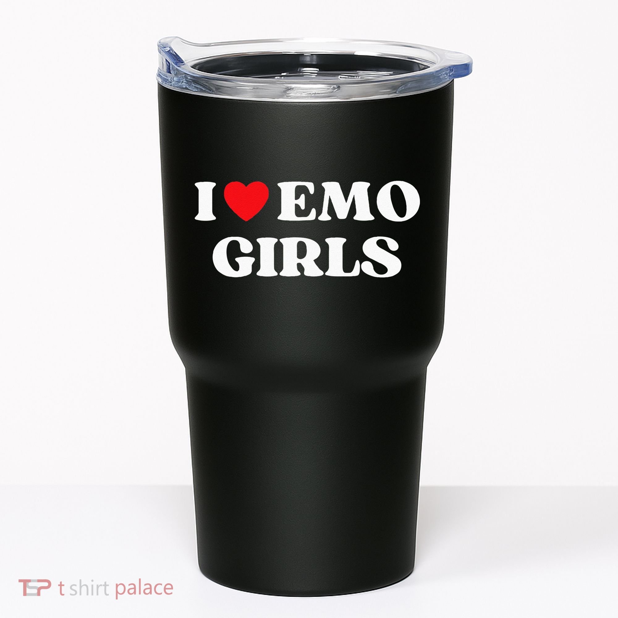 I Heart Emo Funny Quote Red Heart Emo Girl Style Tumbler