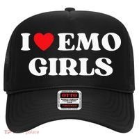 I Heart Emo Funny Quote Red Heart Emo Girl Style Hat thumb 0