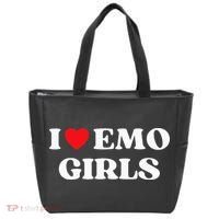 I Heart Emo Funny Quote Red Heart Emo Girl Style Tote Bag thumb 0