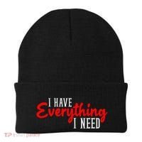 I Have Everything I Need I Am Everything Matching Couple Beanie thumb 0