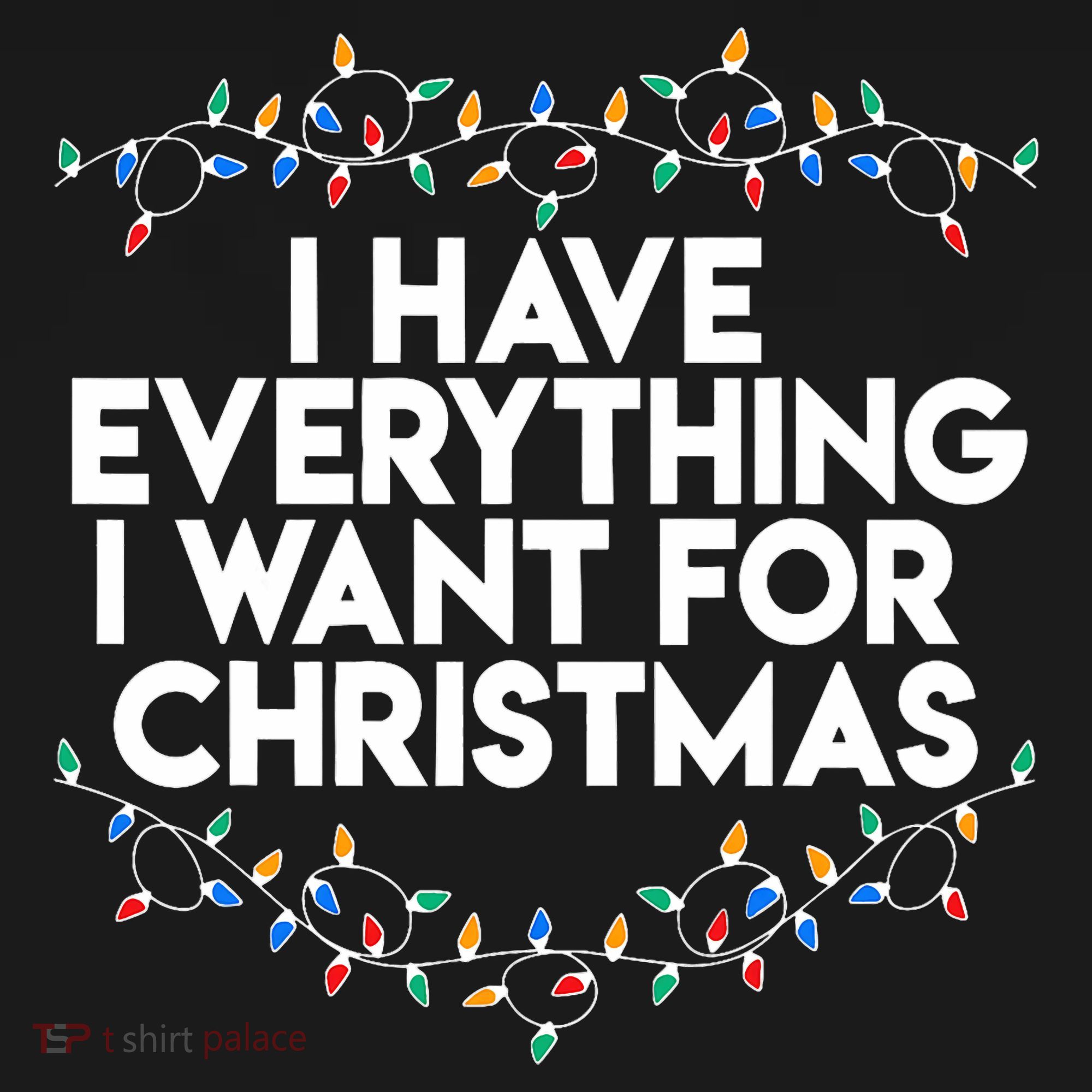 I Have Everything I Want For Christmas Funny Xmas Couples Baby Bodysuit