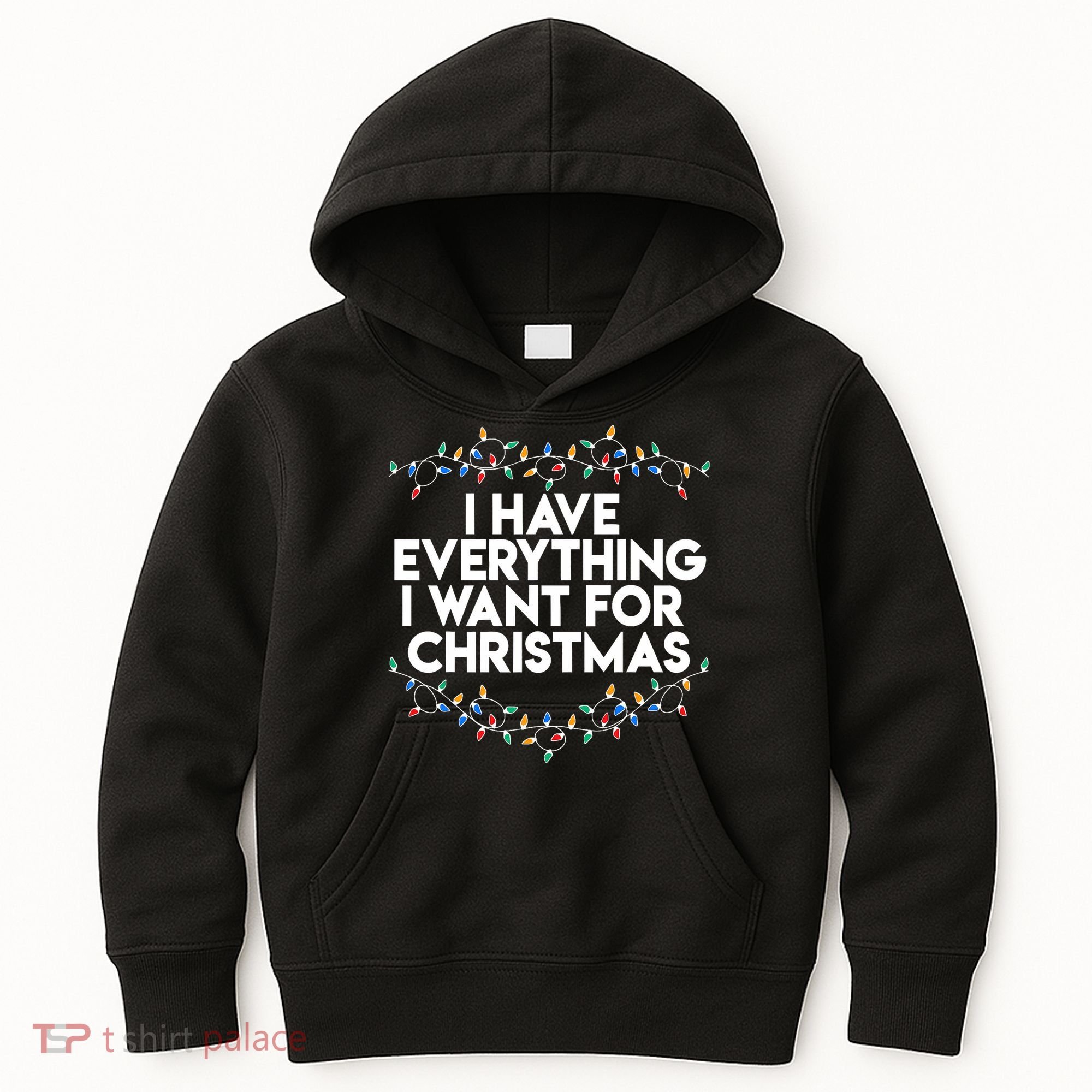 I Have Everything I Want For Christmas Funny Xmas Couples Kids Hoodie