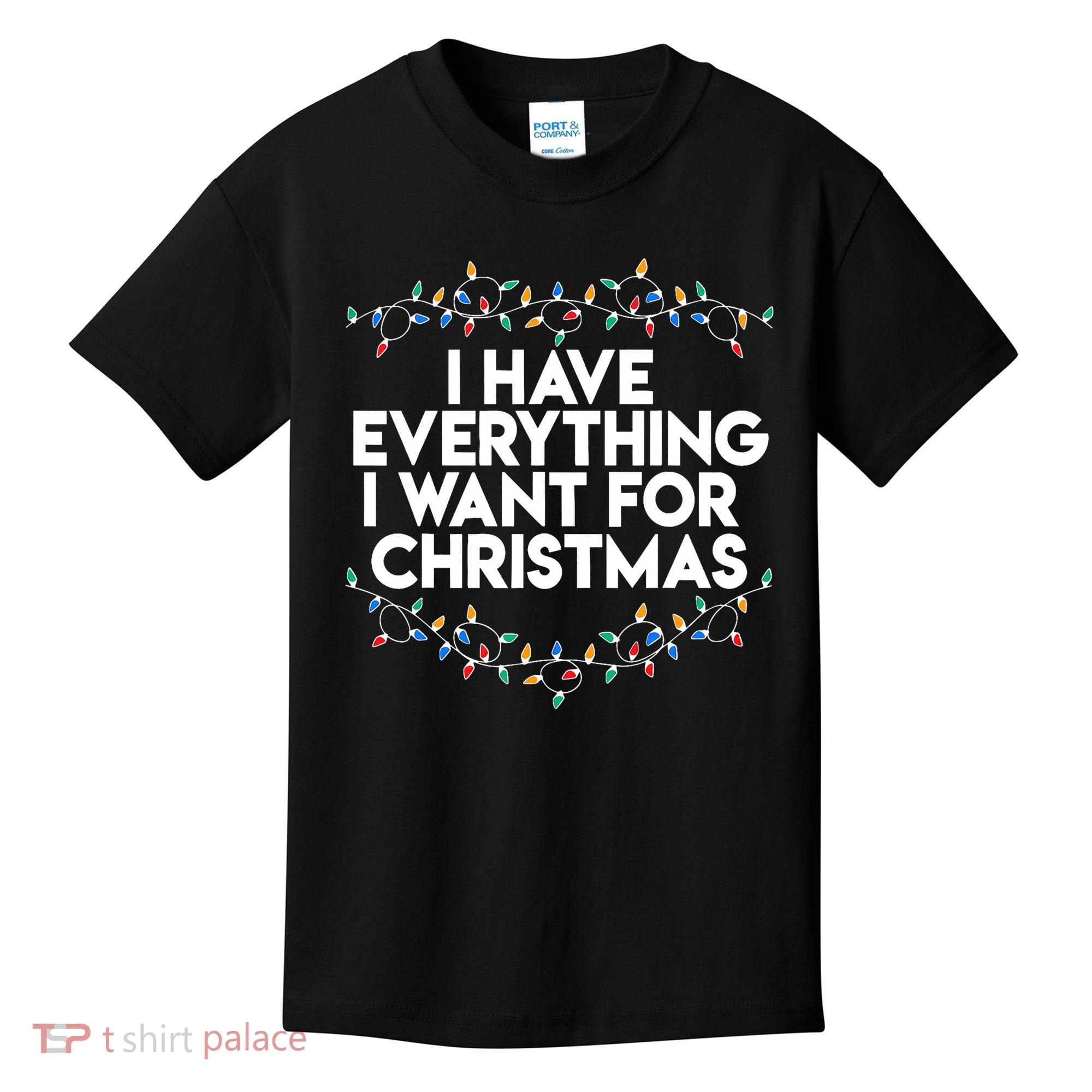 I Have Everything I Want For Christmas Funny Xmas Couples Kids T-Shirt