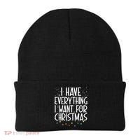 I Have Everything I Want For Christmas Festive Beanie thumb 0