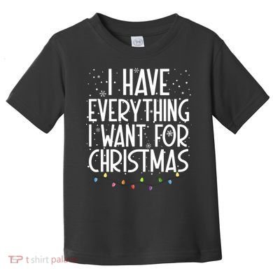 I Have Everything I Want For Christmas Festive Toddler T-Shirt