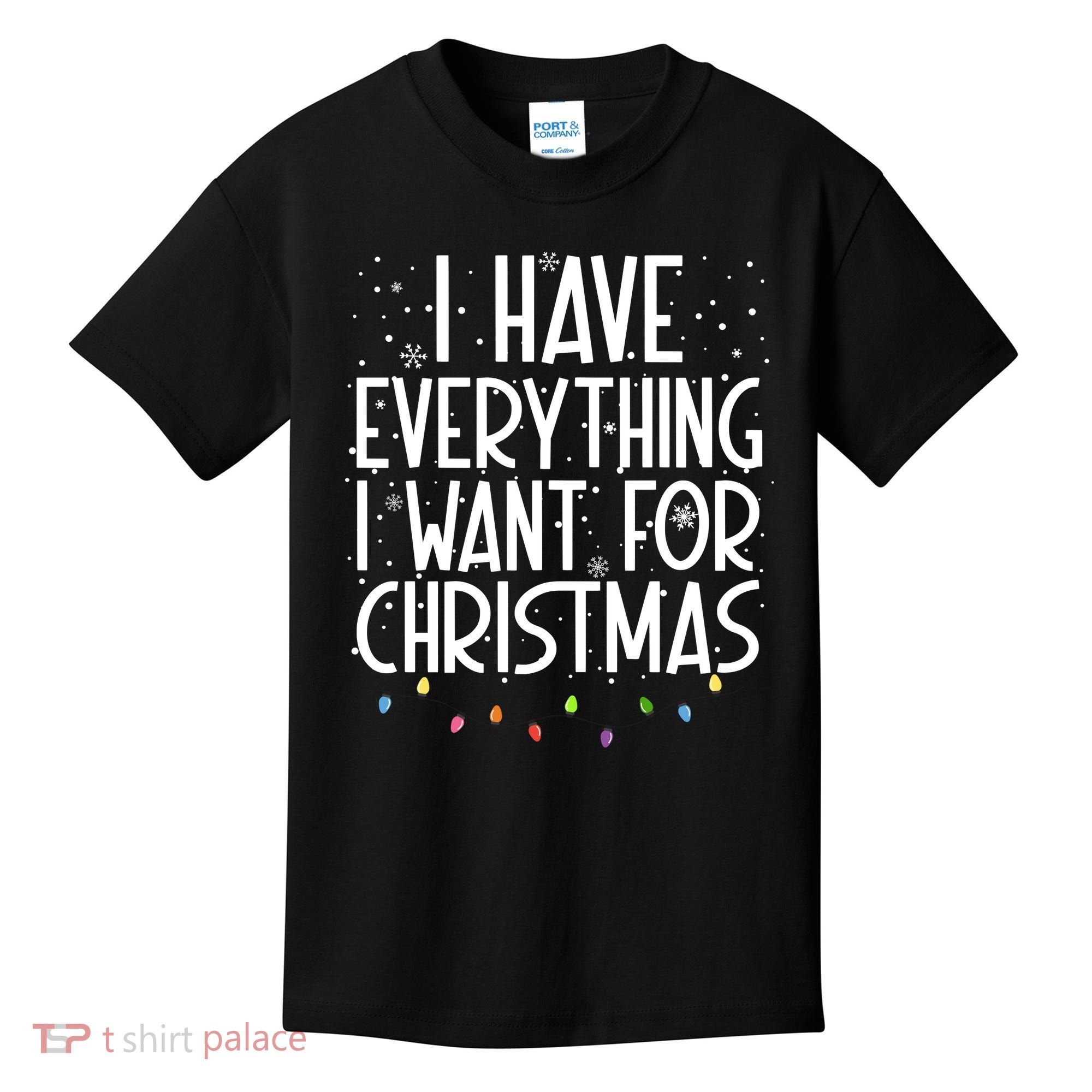 I Have Everything I Want For Christmas Festive Kids T-Shirt