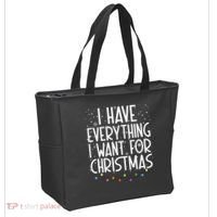 I Have Everything I Want For Christmas Festive Tote Bag thumb 2