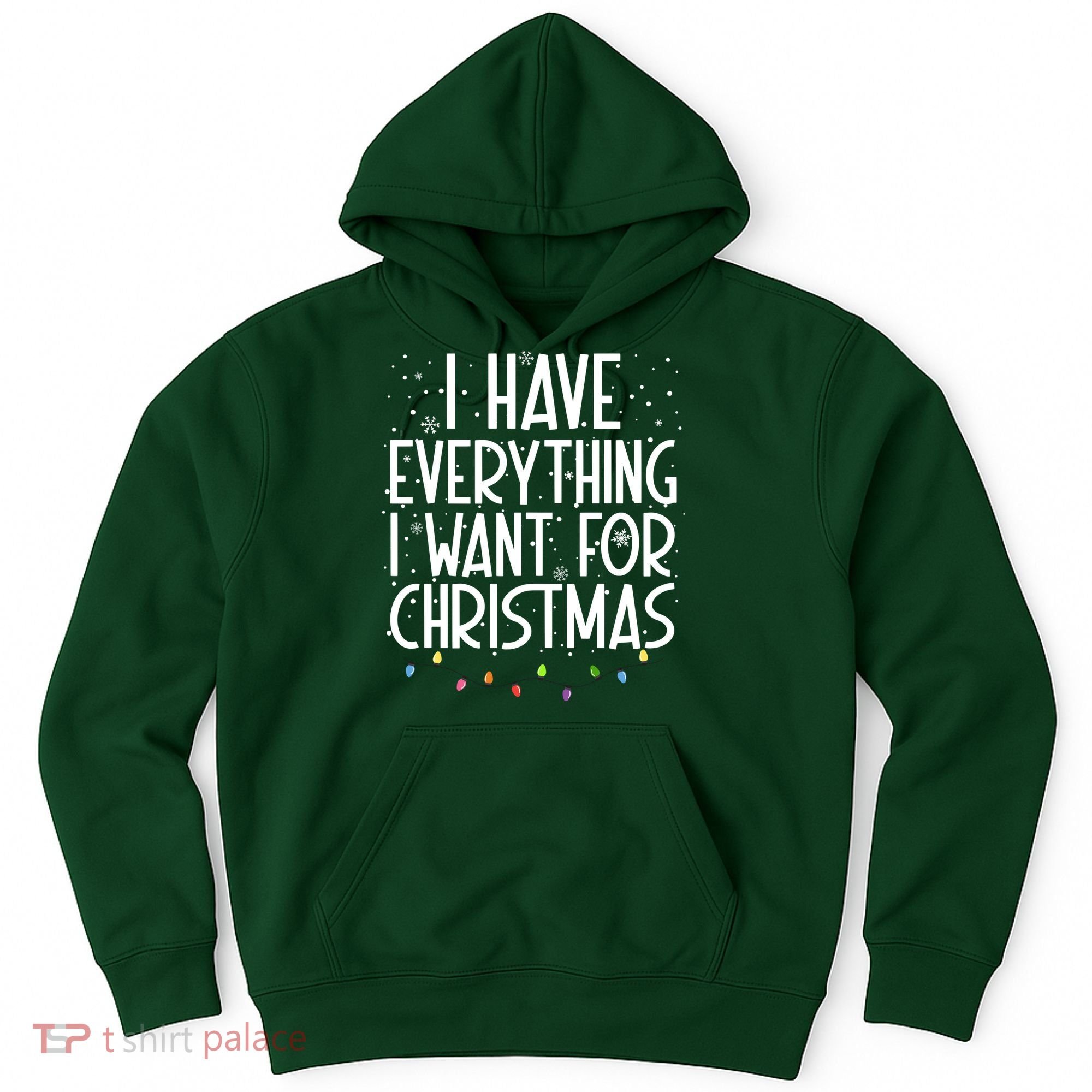 I Have Everything I Want For Christmas Festive Hoodie