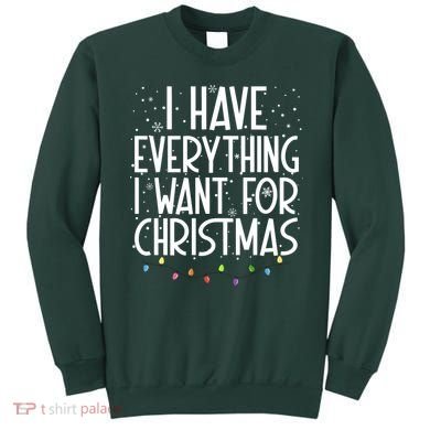 I Have Everything I Want For Christmas Festive Sweatshirt