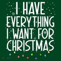 I Have Everything I Want For Christmas Festive Women's T-Shirt thumb 6