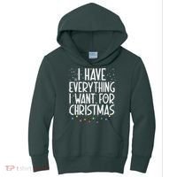 I Have Everything I Want For Christmas Festive Kids Hoodie thumb 0