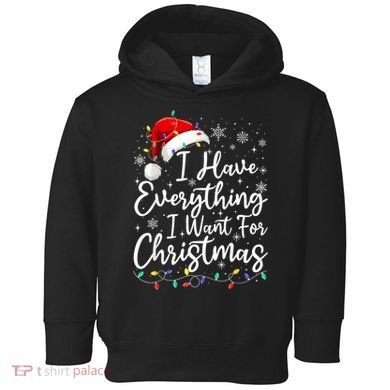 I Have Everything I Want For Christmas Its Me IM Everything Toddler Hoodie