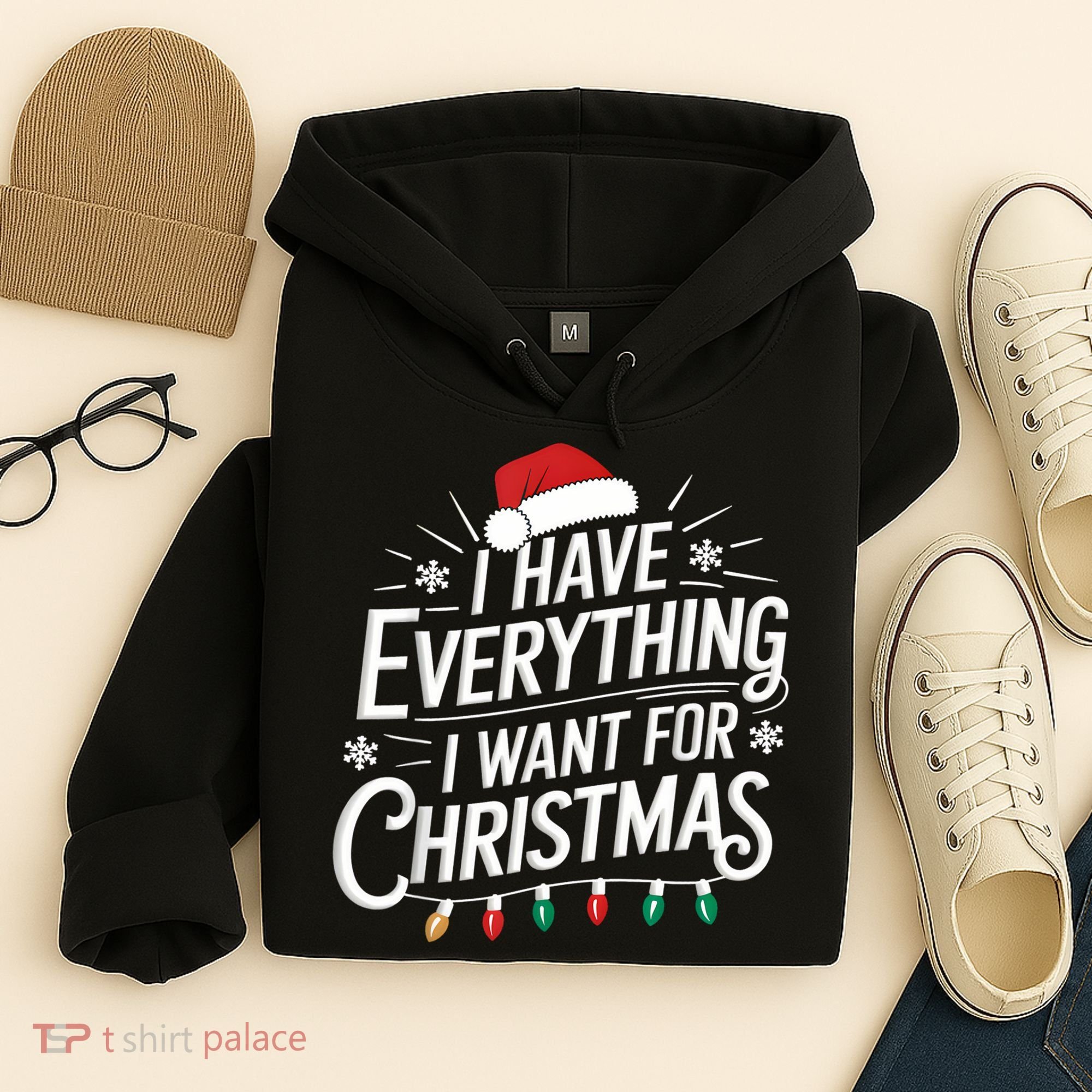 I Have Everything I Want For Christmas Couples Matching Hoodie