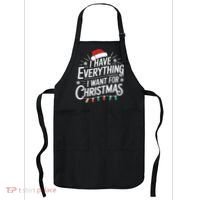I Have Everything I Want For Christmas Couples Matching Apron thumb 0