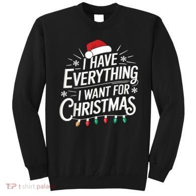 I Have Everything I Want For Christmas Couples Matching Sweatshirt