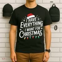 I Have Everything I Want For Christmas Couples Matching T-Shirt thumb 6