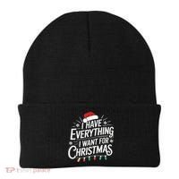 I Have Everything I Want For Christmas Couples Matching Beanie thumb 0