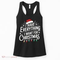 I Have Everything I Want For Christmas Couples Matching Women's Tank Top thumb 0
