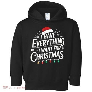 I Have Everything I Want For Christmas Couples Matching Toddler Hoodie