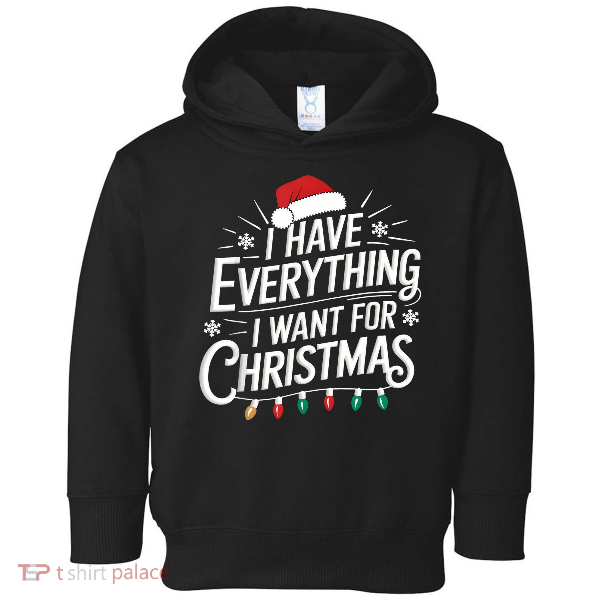 I Have Everything I Want For Christmas Couples Matching Toddler Hoodie