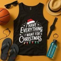 I Have Everything I Want For Christmas Couples Matching Tank Top thumb 4