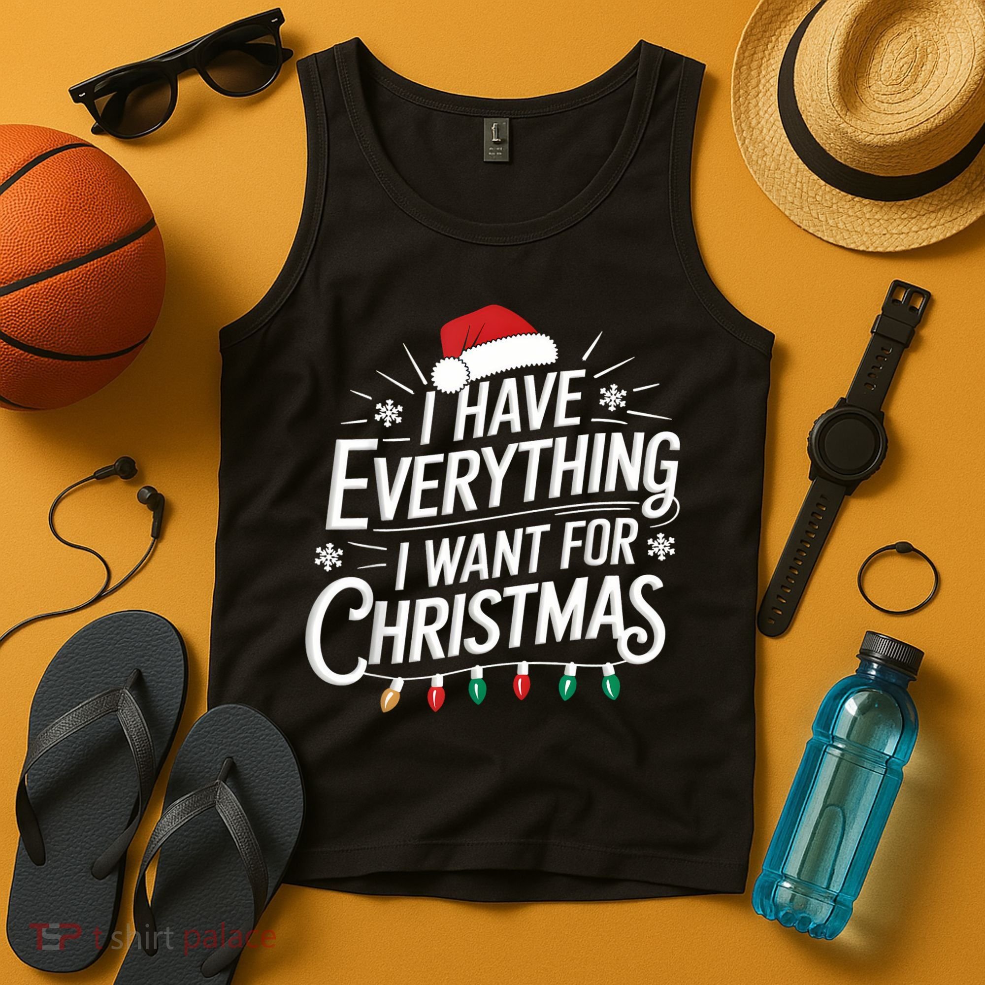 I Have Everything I Want For Christmas Couples Matching Tank Top