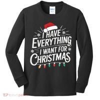 I Have Everything I Want For Christmas Couples Matching Kids Long Sleeve Shirt thumb 0