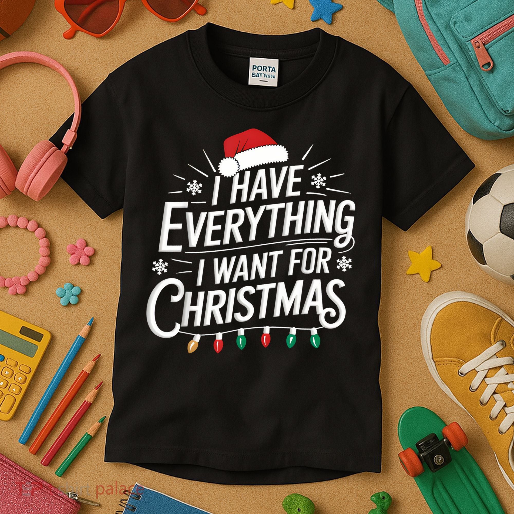 I Have Everything I Want For Christmas Couples Matching Kids T-Shirt