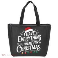 I Have Everything I Want For Christmas Couples Matching Tote Bag thumb 0