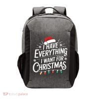 I Have Everything I Want For Christmas Couples Matching Vector Backpack thumb 0