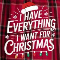 I Have Everything I Want For Christmas Couples Matching Men's Flannel Plaid Pajama Pants thumb 2