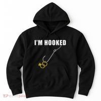 IM Hooked Engagement Ring Marriage Proposal Fishing Hoodie thumb 0