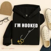 IM Hooked Engagement Ring Marriage Proposal Fishing Hoodie thumb 4