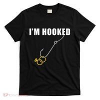 IM Hooked Engagement Ring Marriage Proposal Fishing T-Shirt thumb 0