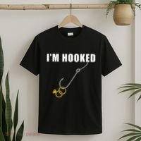 IM Hooked Engagement Ring Marriage Proposal Fishing T-Shirt thumb 2