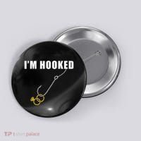 IM Hooked Engagement Ring Marriage Proposal Fishing Button thumb 0