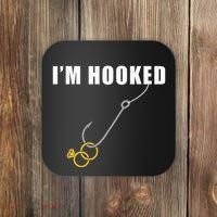 IM Hooked Engagement Ring Marriage Proposal Fishing Coaster thumb 0
