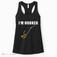 IM Hooked Engagement Ring Marriage Proposal Fishing Women's Tank Top thumb 0