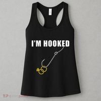 IM Hooked Engagement Ring Marriage Proposal Fishing Women's Tank Top thumb 3