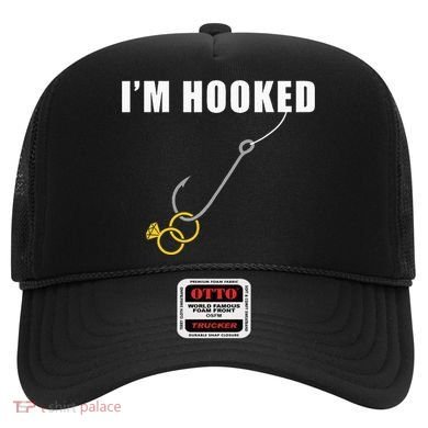 IM Hooked Engagement Ring Marriage Proposal Fishing Hat