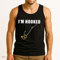IM Hooked Engagement Ring Marriage Proposal Fishing Tank Top thumb 3