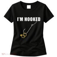 IM Hooked Engagement Ring Marriage Proposal Fishing Women's T-Shirt thumb 0