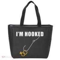 IM Hooked Engagement Ring Marriage Proposal Fishing Tote Bag thumb 0