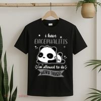 I Have Encephalitis I'm Allowed To Do Weird Things T-Shirt thumb 2