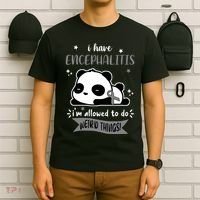 I Have Encephalitis I'm Allowed To Do Weird Things T-Shirt thumb 6