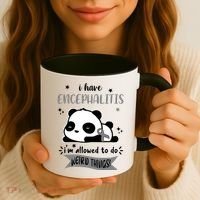I Have Encephalitis I'm Allowed To Do Weird Things Coffee Mug thumb 3