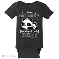 I Have Encephalitis I'm Allowed To Do Weird Things Baby Bodysuit thumb 0