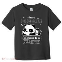 I Have Encephalitis I'm Allowed To Do Weird Things Toddler T-Shirt thumb 0