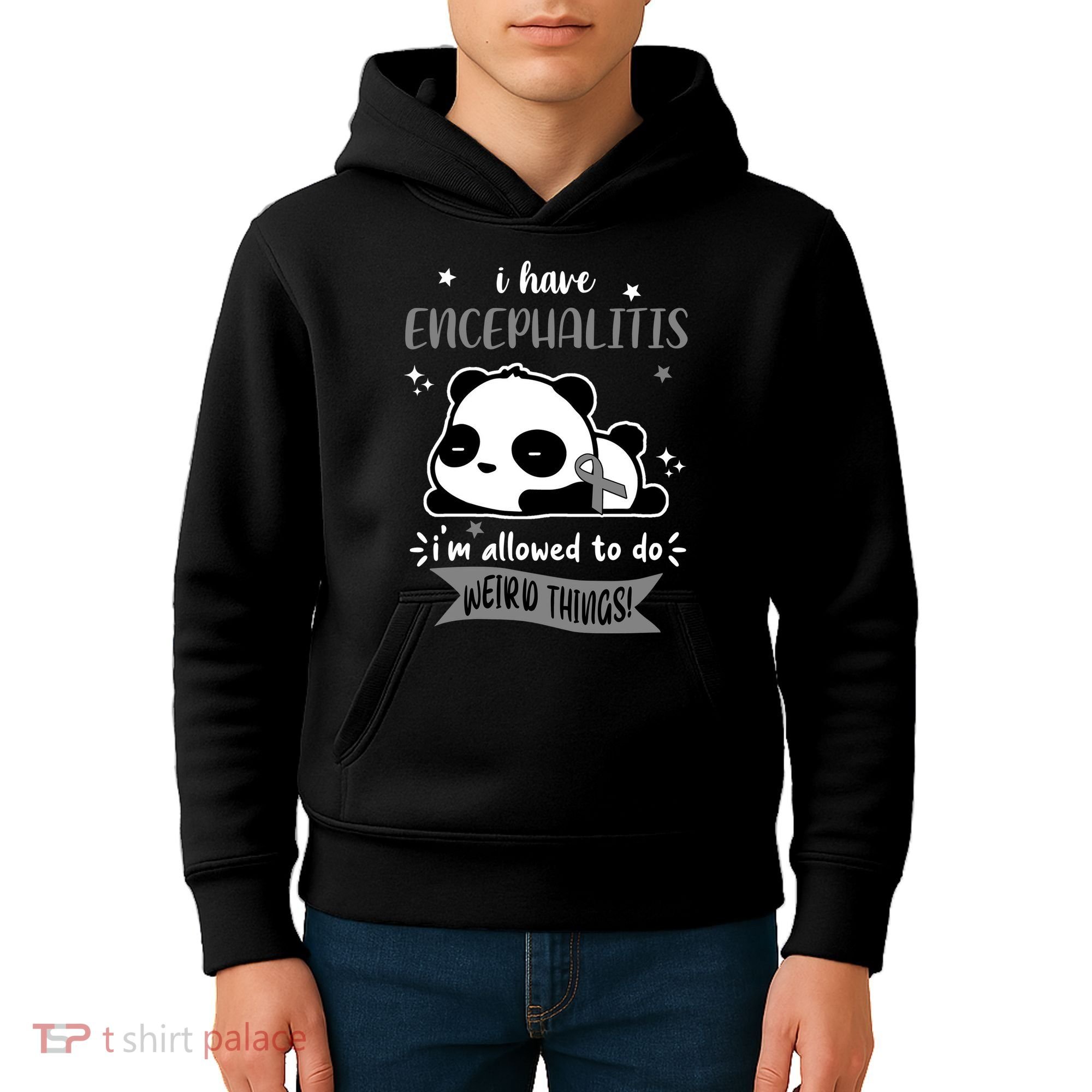I Have Encephalitis I'm Allowed To Do Weird Things Kids Hoodie