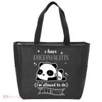 I Have Encephalitis I'm Allowed To Do Weird Things Tote Bag thumb 0